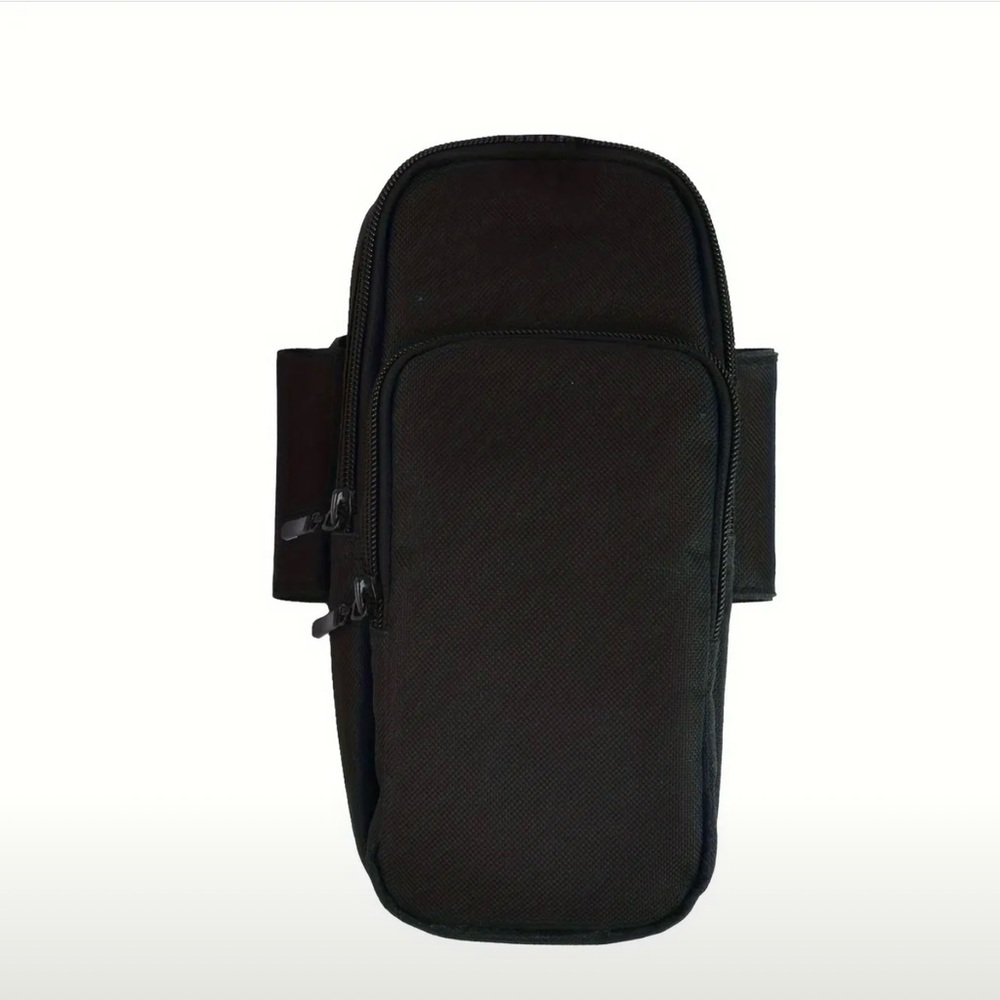 Stylish Black Belt Bag or Bottle Attachment Bag - BLACK